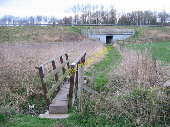 Photo 6"x4" Footbridge and subway, Clayton Brook Bamber Bridge c2009