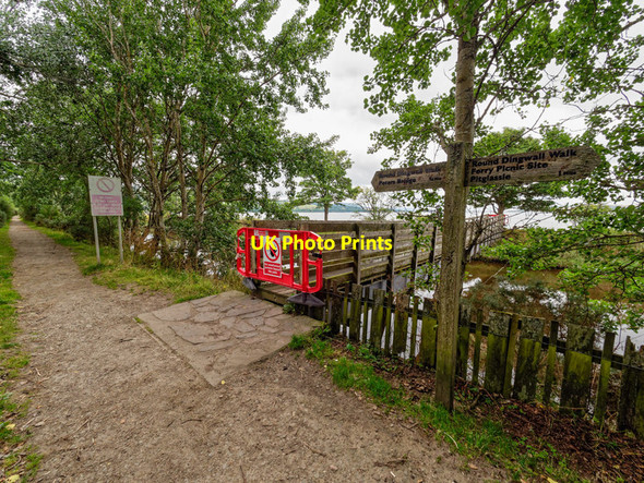 Photo 6"x4" Footbridge over the River Peffery Dingwall\/NH5458 c2017