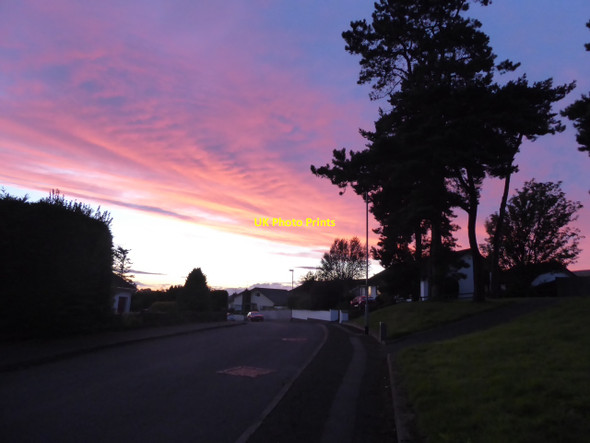 Photo 6"x4" Red sky, Omagh Omagh c2017