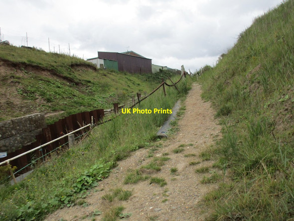 Photo 6"x4" Unofficial path up from the beach at North Gates Atwick c2017