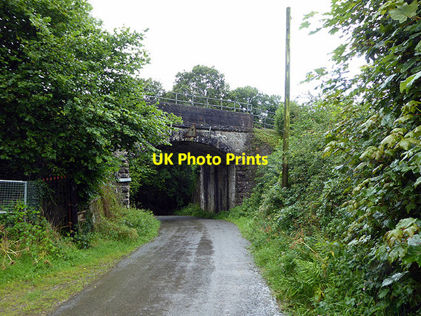 Photo 6"x4" Rail bridge over Milltown Road Lostwithiel c2017