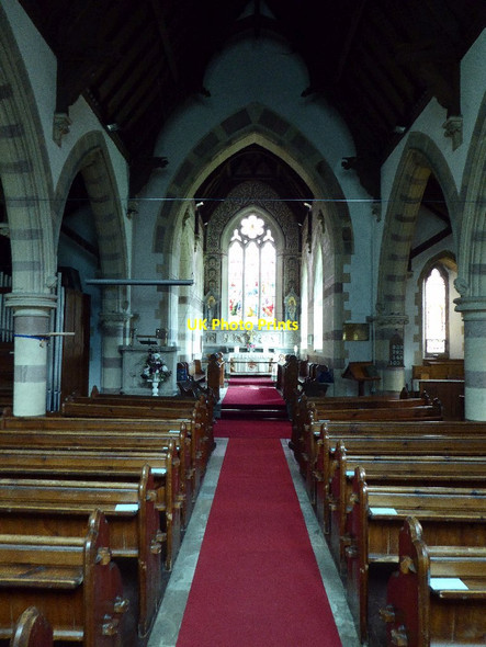 Photo 6"x4" Interior of Llandogo church Llandogo c2017