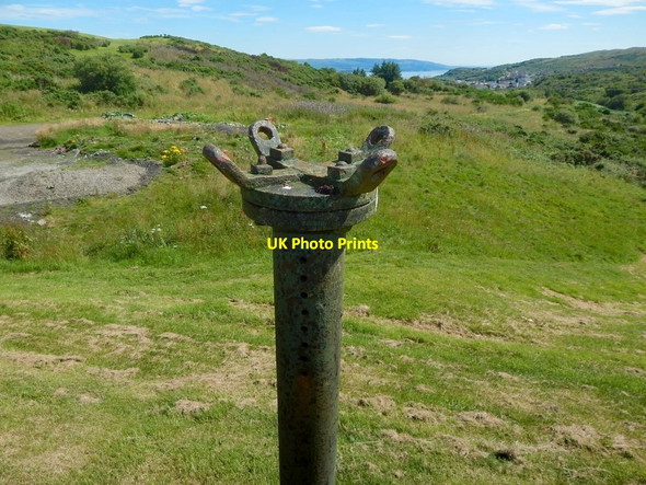 Photo 6"x4" Metal structure beside Whinhill Reservoir Greenock\/NS2776 c2017