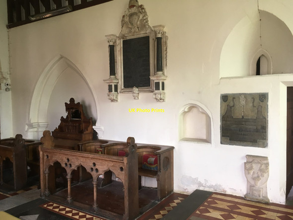 Photo 6"x4" Stall in the Chancel Brightwell Baldwin c2017
