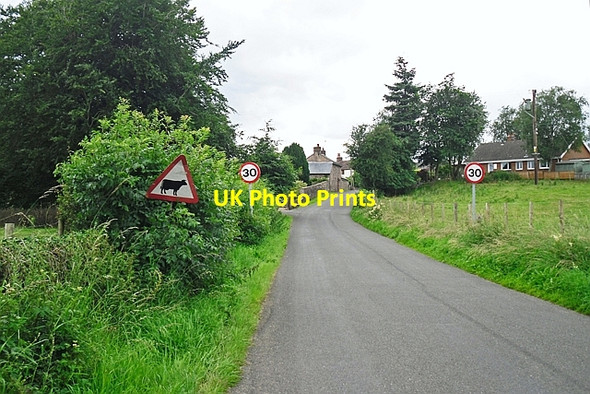 Photo 6"x4" Road approaching the hamlet of Laithes Great Blencow c2017
