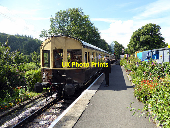 Photo 6"x4" A train for Buckfastleigh leaving Staverton Shinner's Bridge c2017