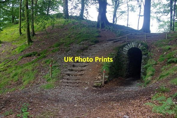 Photo 6"x4" Path and tunnel, Allan Bank Grasmere\/NY3307 c2017