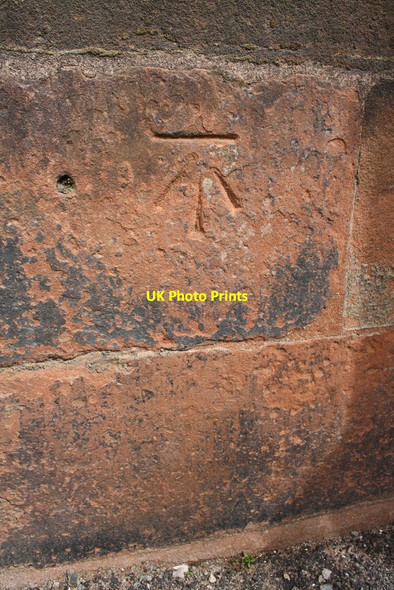 Photo 6"x4" Benchmark on Zion Chapel, Fell Lane Penrith c2015