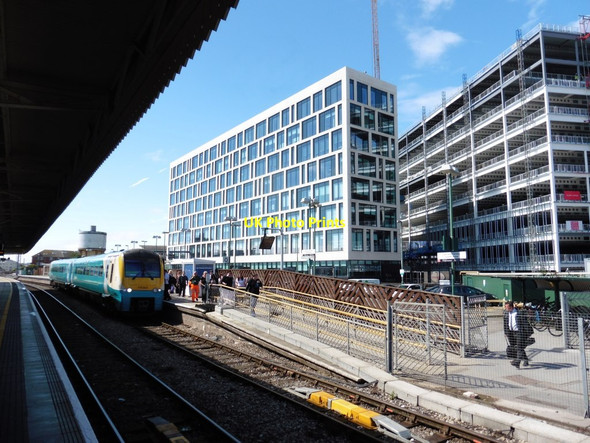 Photo 6"x4" New development to the north of Cardiff Central Station Cardiff\/Caerdydd c2017