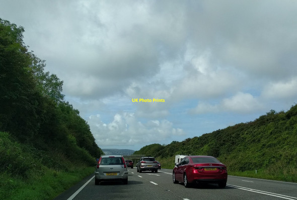 Photo 6"x4" Heavy traffic on the A30, west-bound Connor Downs c2017