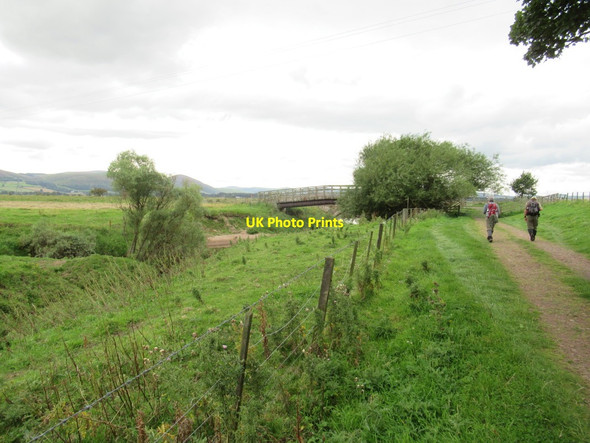 Photo 6"x4" Footpath approaching New Bridge over the River Till Doddington\/NT9932 c2017