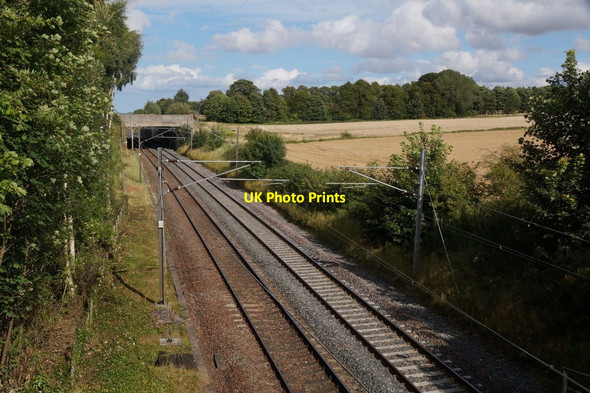 Photo 6"x4" Railway line at Spittal, near Longniddry Spittal\/NT4677 c2017