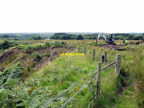 Photo 6"x4" Rescue archaeology on Roman Marching Camp Redesdale Camp c2017