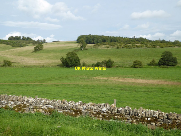 Photo 6"x4" Farmland in the Coln valley Cassey Compton c2017
