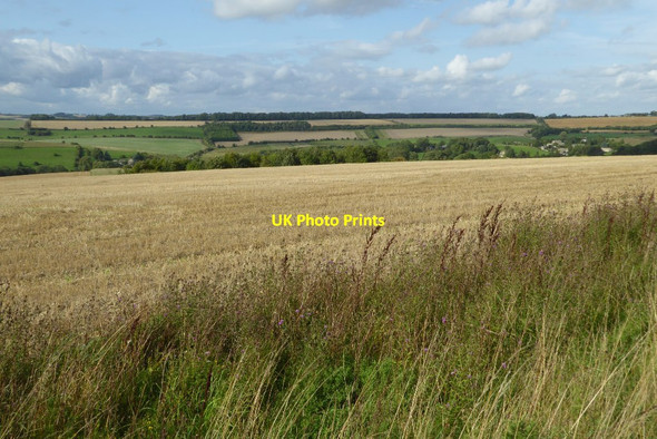 Photo 6"x4" Farmland above Compton Abdale Compton Abdale c2017
