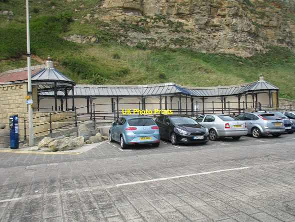 Photo 6"x4" Shelter below the Castle Cliffs Scarborough\/TA0388 c2017