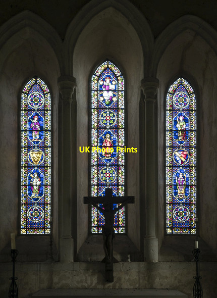 Photo 6"x4" St Stephen's Chapel, Bures - Stained glass window Bures c2017