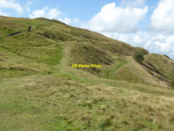 Photo 6"x4" Earthworks on the British Camp Little Malvern c2017