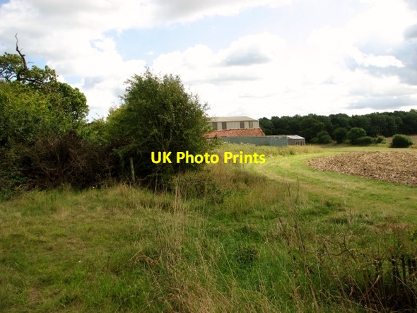 Photo 6"x4" View towards Church Farm Brundish\/TM3995 c2017