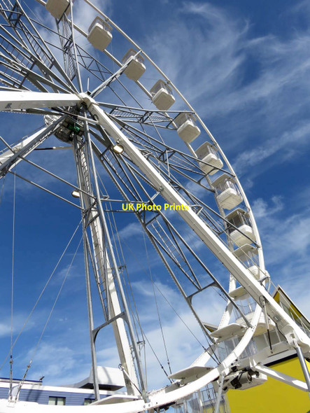 Photo 6"x4" The big wheel on Clarence Pier Old Portsmouth c2016