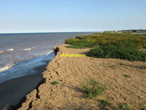 Photo 6"x4" Crumbling edge Withernsea c2017