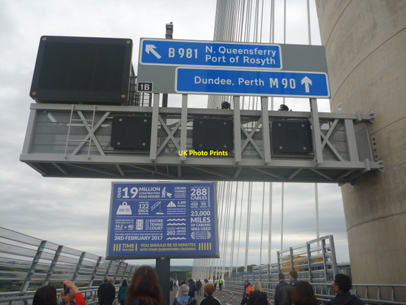 Photo 6"x4" Queensferry Crossing : Northbound Gantry On North Tower Queensferry\/NT1278 c2017