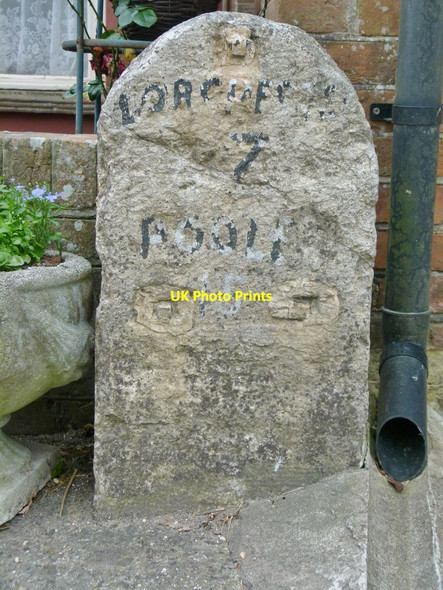 Photo 6"x4" Old Milestone, Dorchester Road, Tolpuddle Tolpuddle c2017