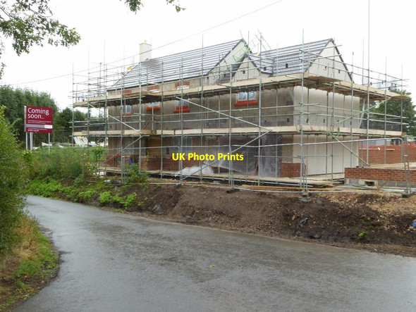 Photo 6"x4" House under construction Twyning Green c2017