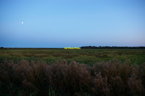 Photo 6"x4" View towards Aldeburgh from the coastal marshes Aldeburgh c2017