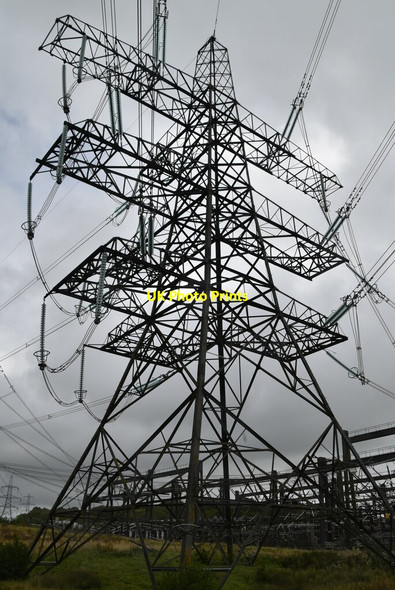 Photo 6"x4" Pylon by Ninfield Transforming Station Catsfield c2019