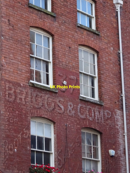 Photo 6"x4" Ghost sign on building on Widemarsh Street Hereford c2020