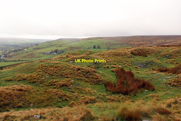 Photo 6"x4" Old quarry above Ellershope Spartylea c2020