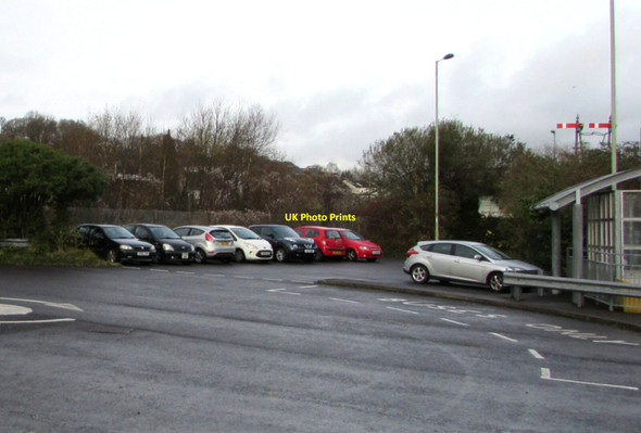Photo 6"x4" Tondu railway station car park Tondu c2017