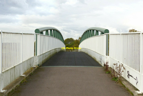 Photo 6"x4" Bridleway bridge over the A46 Newton\/SK6841 c2020