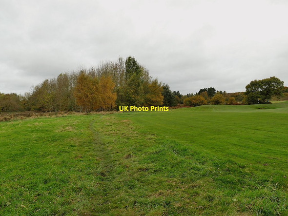 Photo 6"x4" Footpath across Hollins Hall golf course Baildon c2020