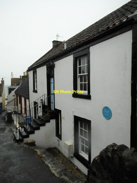 Photo 6"x4" House with a blue plaque Pittenweem c2020
