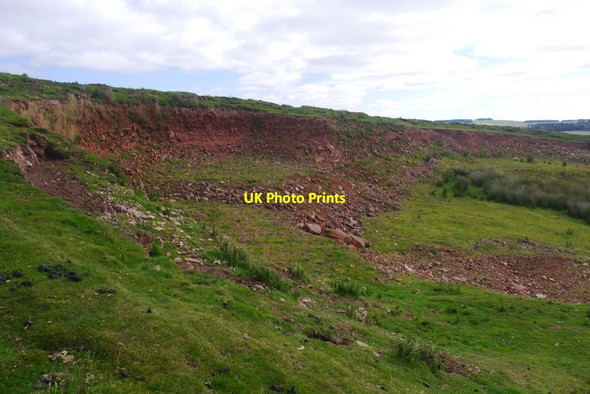 Photo 6"x4" Quarry at the foot of Dirrington Little Law Bedshiel c2020