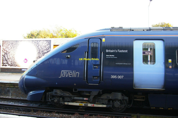 Photo 6"x4" High-speed Javelin train, Margate railway station Margate c2019
