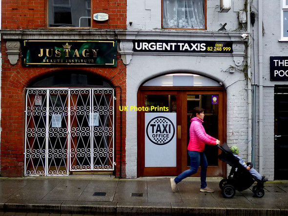 Photo 6"x4" Justagy Beauty Institute \/ Urgent Taxis, Bridge Street, Omagh Omagh c2020