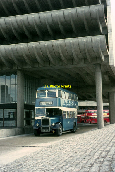 Photo 6"x4" Preston Corporation bus 34 at the new bus station \u00e2\u0080\u0093 1971 Preston\/SD5329 c1971