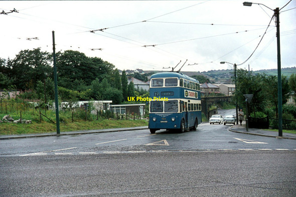 Photo 6"x4" Bradford trolleybus 785 on Pasture Lane \u00e2\u0080\u0093 1971 Clayton\/SE1231 c1971