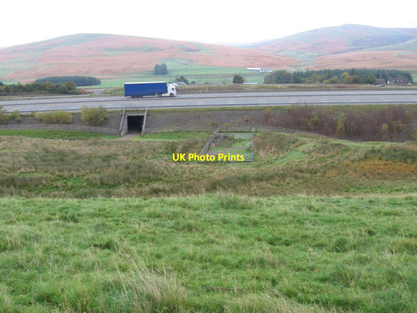 Photo 6"x4" Bridge under A74(M) near Stoneyburn Crawford\/NS9520 c2006