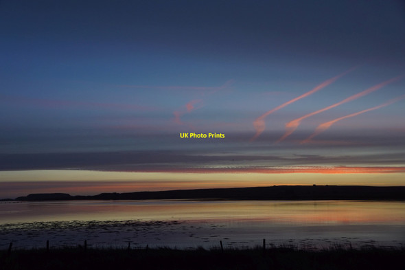 Photo 6"x4" Dawn over the voe at Baltasound Baltasound c2020 P1