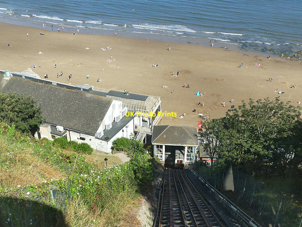 Photo 6"x4" Scarborough south cliff lift, view from top station Scarborough\/TA0388 c2020