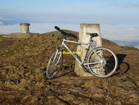 Photo 6"x4" The trig point on Worcestershire Beacon Great Malvern c2020
