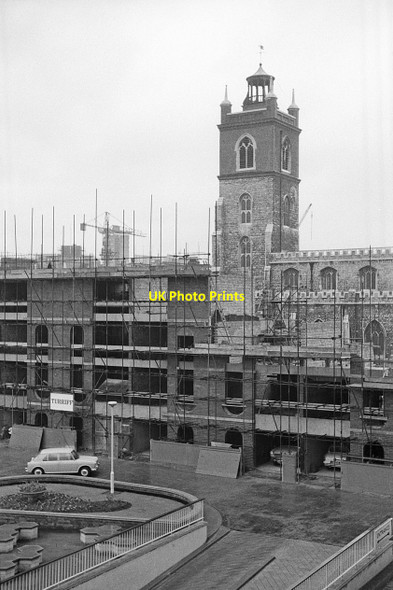 Photo 6"x4" Monkwell Square and St Giles-without-Cripplegate \u00e2\u0080\u0093 1966 London c1966