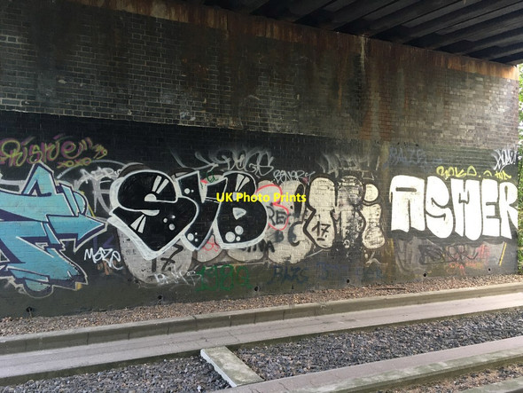 Photo 6"x4" Graffiti under Long Road (2020) Trumpington c2020