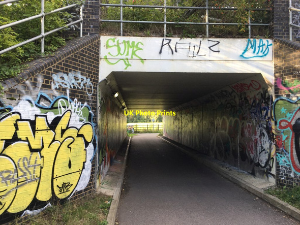 Photo 6"x4" Graffiti on Long Road cycle tunnel (2020) Trumpington c2020