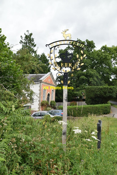 Photo 6"x4" Hartfield Village sign Gallypot Street c2020