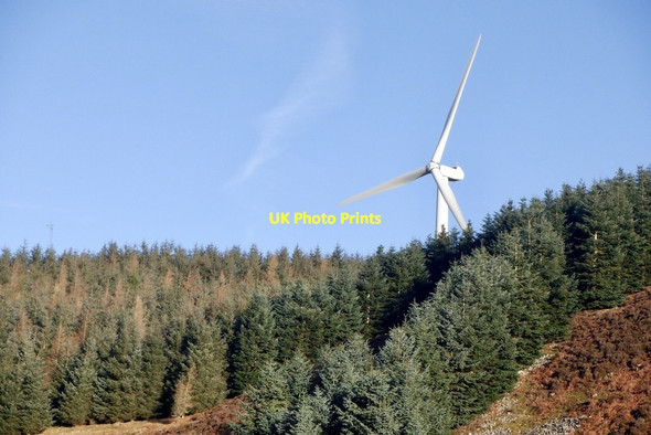 Photo 6"x4" Turbine on Crystal Knowe Bothwell Water c2020